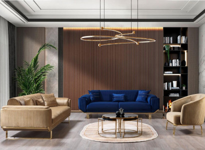 Sofa Set 3+3+1 Sitz Modern Sofagarnitur Wohnzimmer Luxus Garnitur Neu